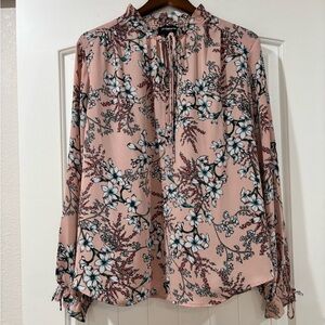Liz Claiborne Career Cherry Blossom Blouse | Size XL